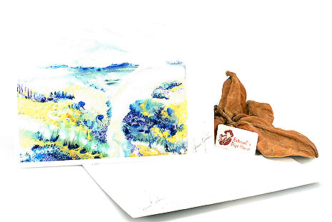 Anne Julie Postcard - Painting: Husk at s blomster i dit fodspo